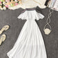 Cute A line soft chiffon dress summer dress  1115