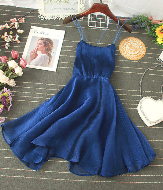 Cute tulle backless short dress mini dress  1201