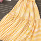 Süßes kariertes Kleid A-Linie kurzes Kleid 1004