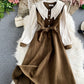Süßes langärmliges Kleid Mode Mädchenkleid 980