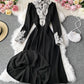 Black lace long sleeve dress  967