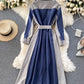 Stilvolles langärmliges Kleid, farblich passend zum schmalen Kleid 951