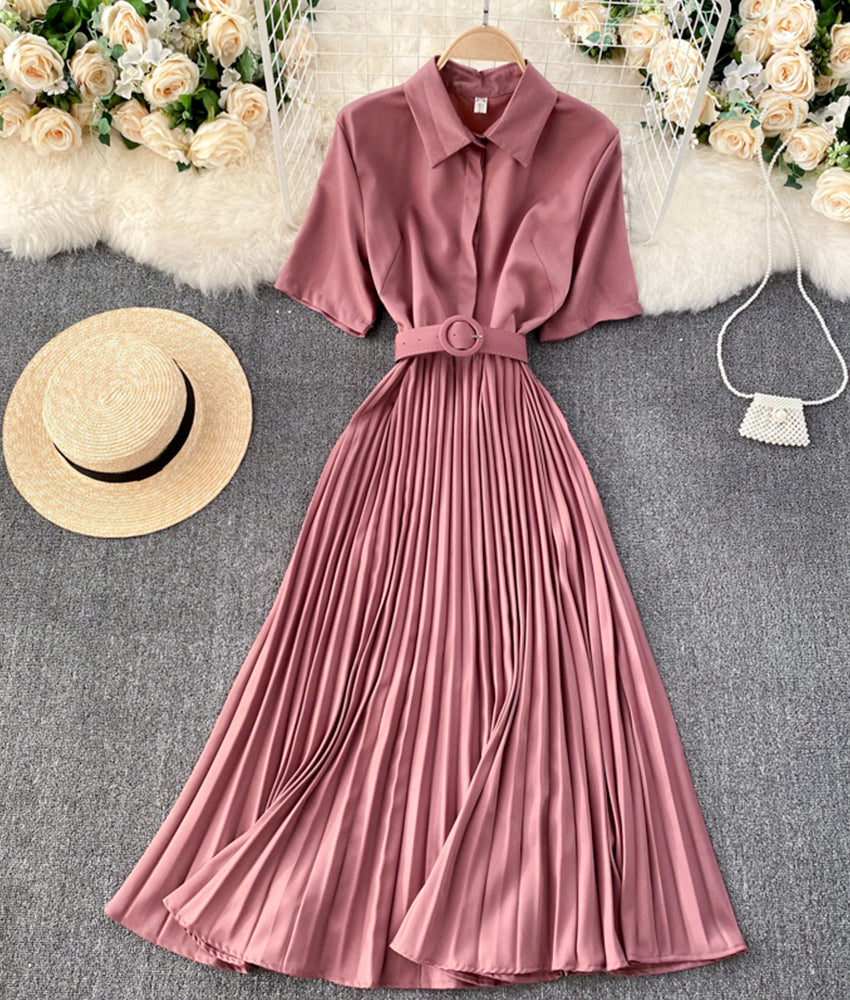 Simple A line dress fashion dress  881