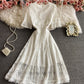 Cute A line lace dress fashion dress  838