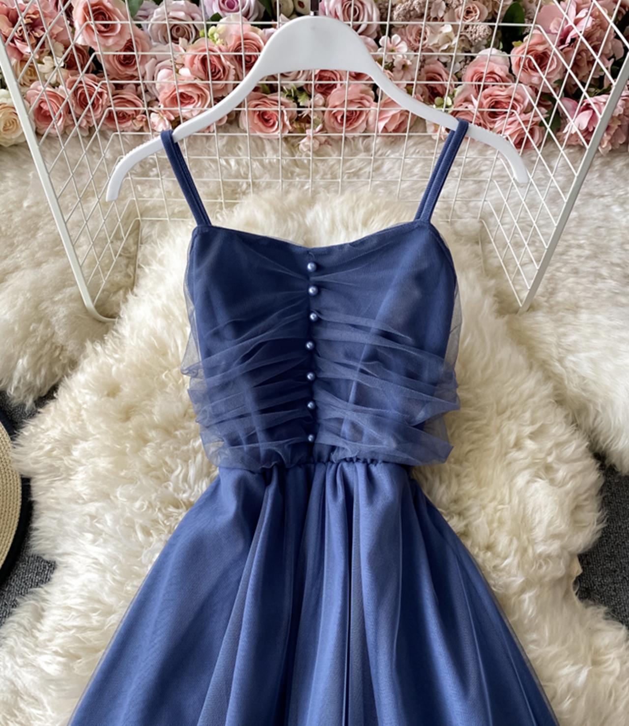 Jolie robe courte en tulle Robe d'été trapèze 760