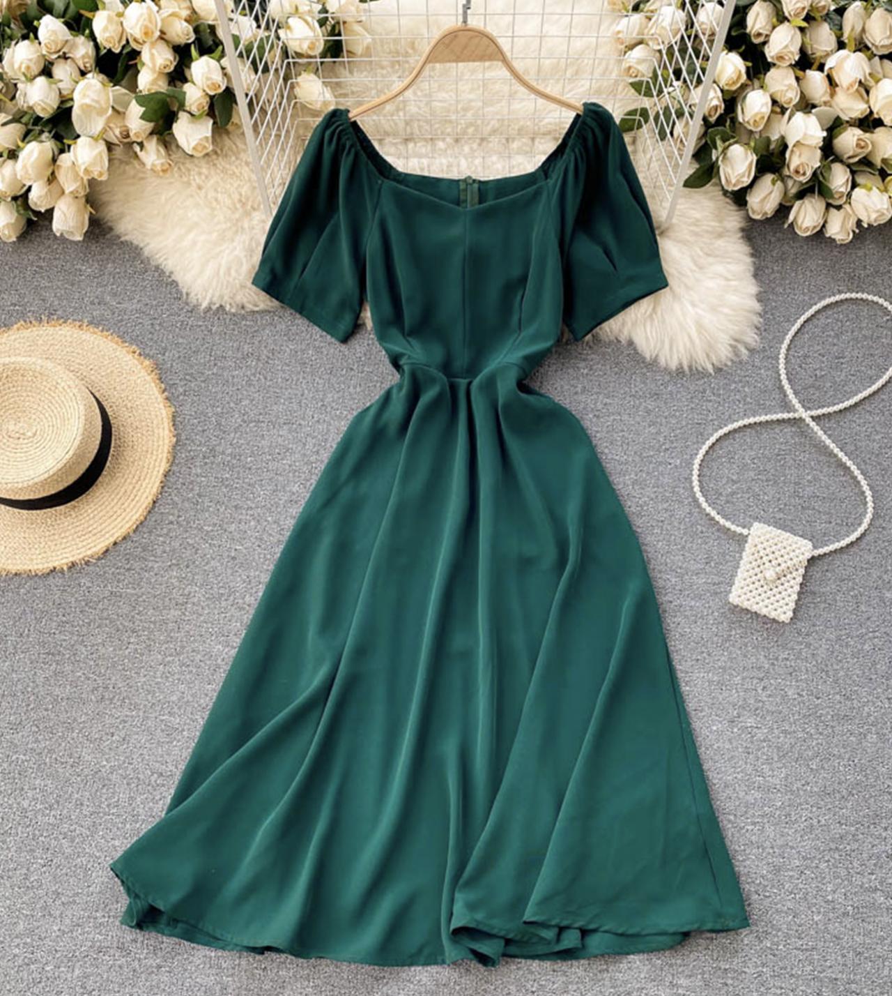 Cute A line short dress  780