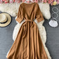 Simple v neck short dress fashion dress  868