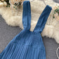 Süßes A-Linien-Kleid mit V-Ausschnitt, modisches Kleid 853