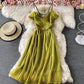 Green tulle short dress fashion dress  775