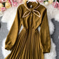 Stylish autumn long sleeve dress A line dress  984