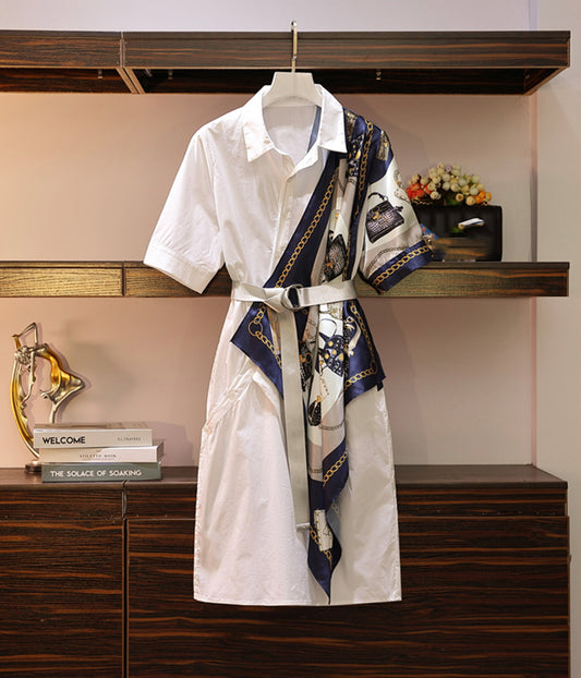 Robe d'été élégante avec coutures 1279 