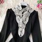 Black lace long sleeve dress  967
