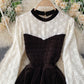 Cute A line stitching dress  919
