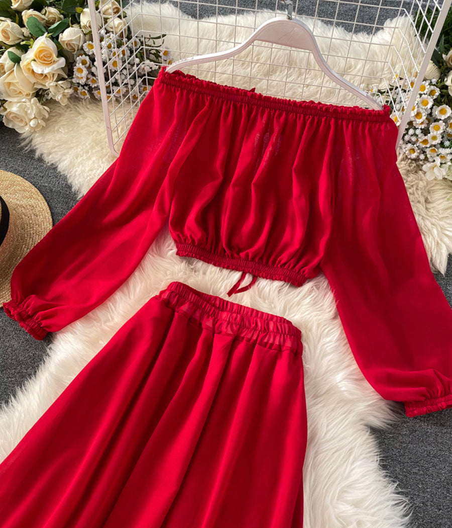 Mode Mädchenkleid zweiteiliges langärmliges Kleid 1240