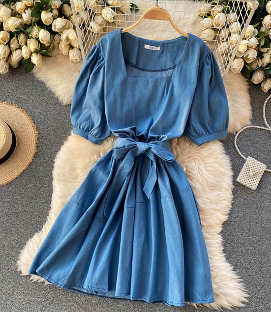 Cute A line short dress fashion dress  858