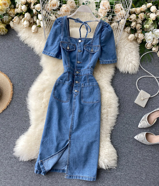 Fashionable denim dress  1291