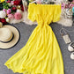 Cute chiffon strapless summer dress fashion dress  1114