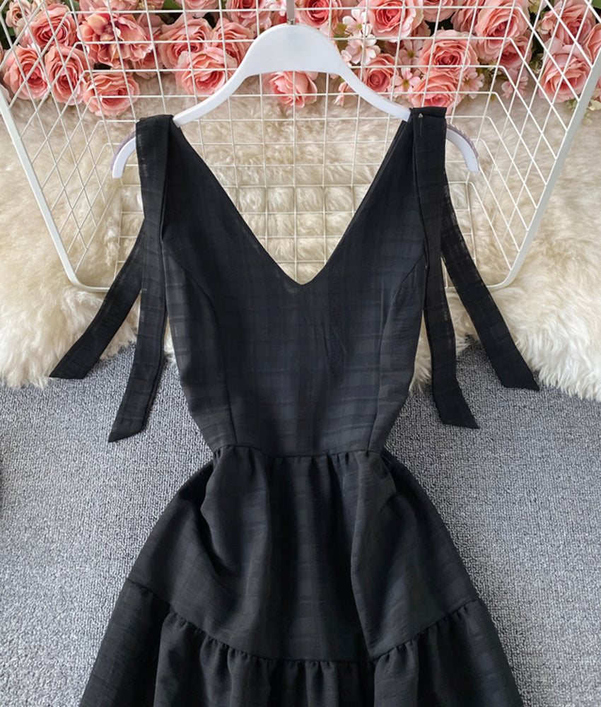 Süßes kurzes Kleid in A-Linie Modekleid 879