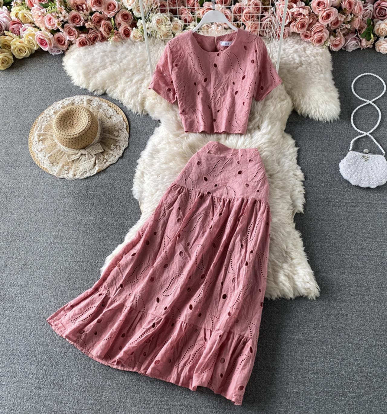 Süßes Kleid in A-Linie, zweiteiliges Kleid 705