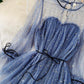 Schönes Tüll-Sterne-Pailletten-Kleid Sommerkleid 1176