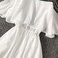 Süßes Sommerkleid aus weichem Chiffon in A-Linie 1115