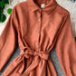 Cute A line long sleeve dress autumn clothing  1068