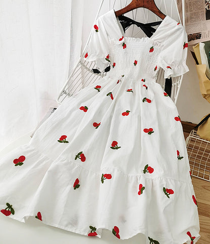 Nettes A-Linien-Fruchtkleid-Modemädchenkleid 1237 