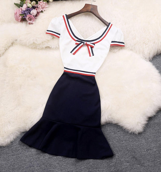 Cute A line short dress fashion dress  724