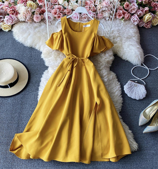 Cute A line short dress fashion dress  696