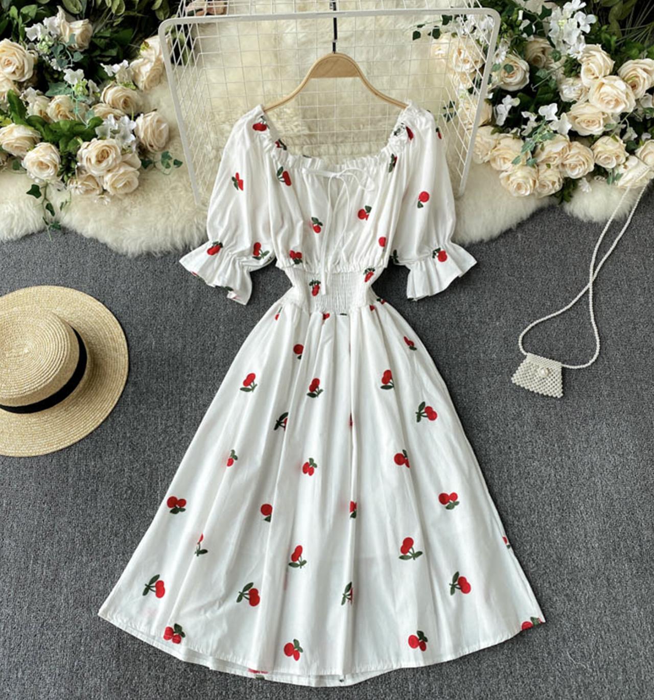 Sweet strawberry dress cherry dress pineapple dress  709