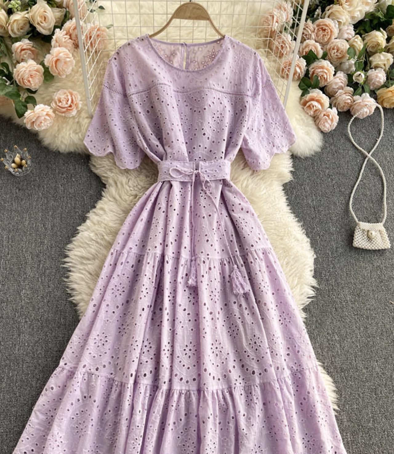 Süßes kurzes Kleid in A-Linie Modekleid 719