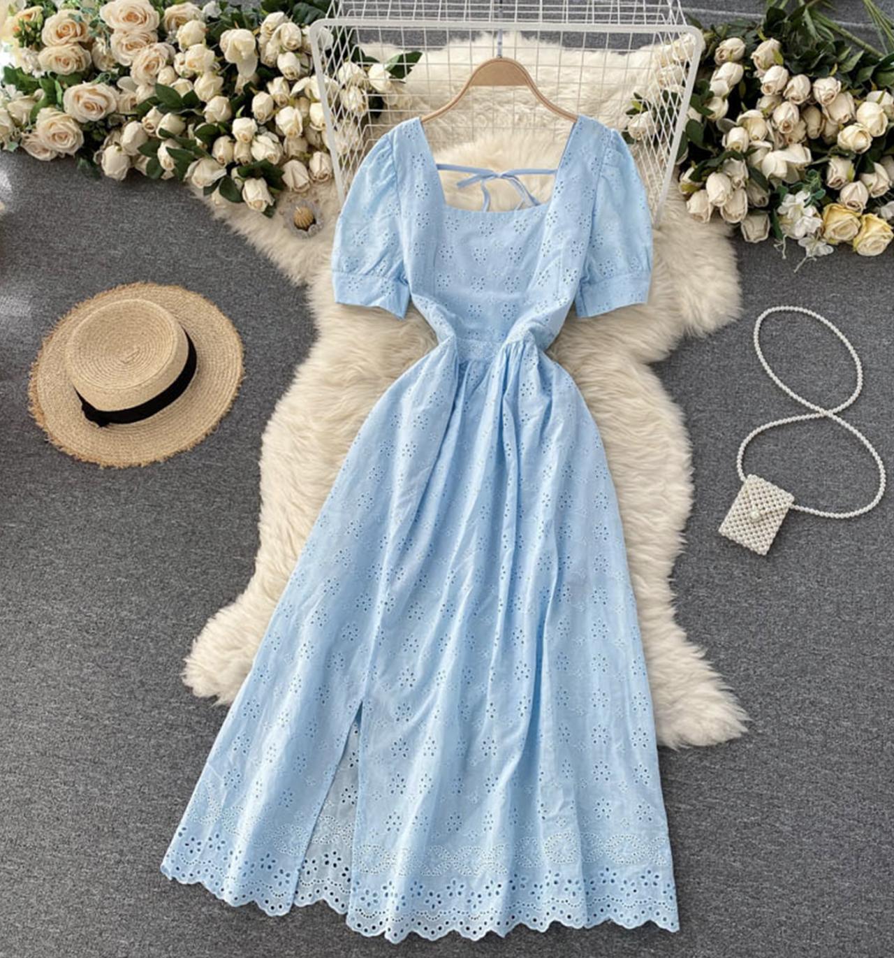Süßes kurzes Kleid in A-Linie Modekleid 699