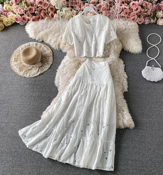 Robe trapèze douce en deux pièces 705