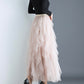 A line irregular tulle skirt girl fashion skirt  3504