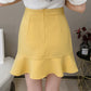 Lovely A line chiffon irregular short skirt wrap hip skirt  3487