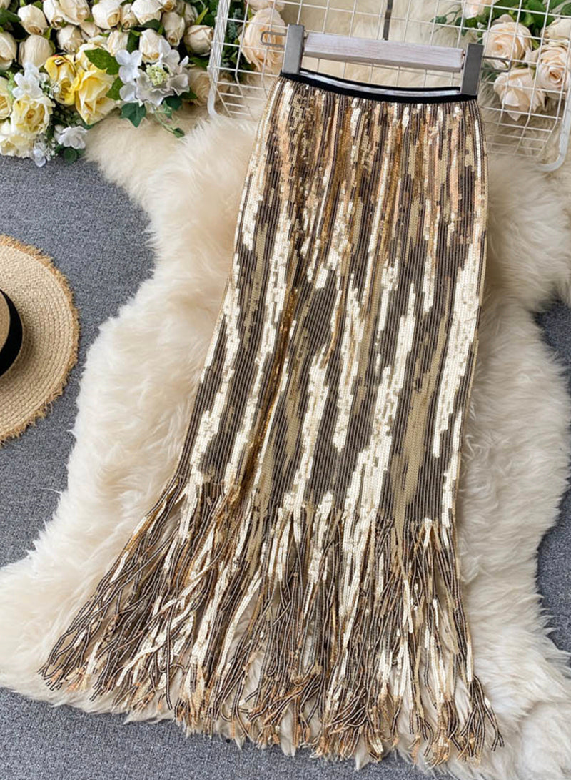 Robe portefeuille à paillettes brillantes 3490