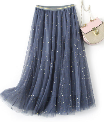 Cute sequins tulle skirt  3513