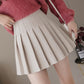 Stylish A line short skirt woolen cloth pleated skirt  3468