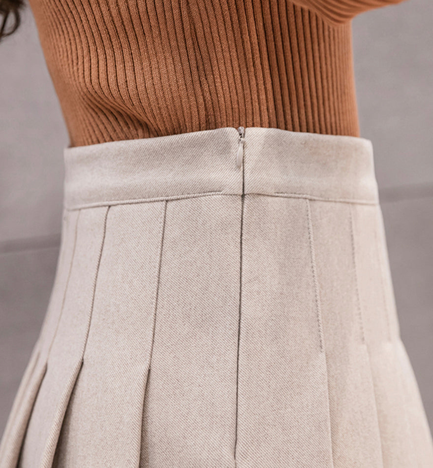 Jolie jupe plissée trapèze 3482