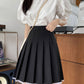 Black A line lace skirt  3495