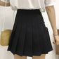 Jupe plissée mignonne à nœud latéral en coupe A 3499