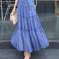 Jupe en mousseline de soie douce pour femme 3507