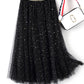 Cute sequins tulle skirt  3513