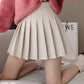 Stylish A line short skirt woolen cloth pleated skirt  3468