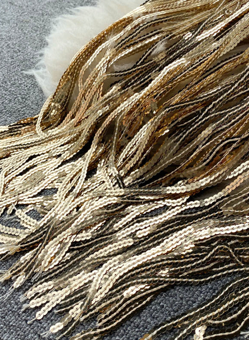 Robe portefeuille à paillettes brillantes 3490