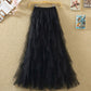 A line irregular tulle skirt girl fashion skirt  3504