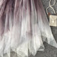 A line irregular tulle skirt gradient color skirt  3493
