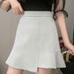 Lovely A line chiffon irregular short skirt wrap hip skirt  3487