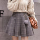 Cute A line short skirt  3471