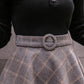 Fashionable woolen plaid short skirt  3479